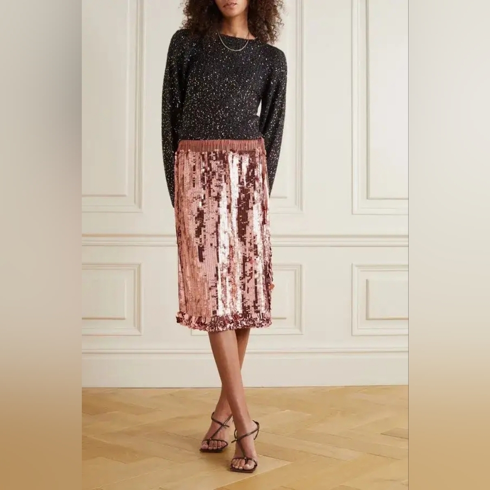 Dries Van Noten Sequin Skirt (SZ 40)